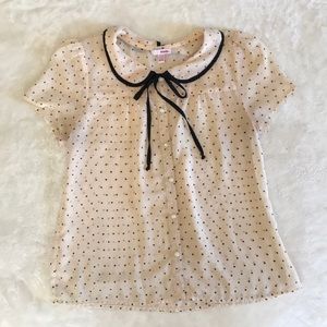 Sweet Heart Peter Pan Collared Blouse